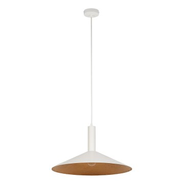 Luster na sajli CAPRI 1xE27/15W/230V pr. 50 cm bela/bakrena
