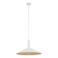 Luster na sajli CAPRI 1xE27/15W/230V pr. 50 cm bela/zlatna