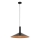 Luster na sajli CAPRI 1xE27/15W/230V pr. 50 cm crno/bakrena
