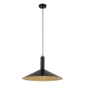 Luster na sajli CAPRI 1xE27/15W/230V pr. 50 cm crno/zlatna