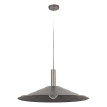 Luster na sajli CAPRI 1xE27/15W/230V pr. 70 cm antracit/sivo