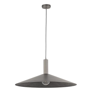 Luster na sajli CAPRI 1xE27/15W/230V pr. 70 cm antracit/sivo