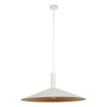 Luster na sajli CAPRI 1xE27/15W/230V pr. 70 cm bela/bakrena