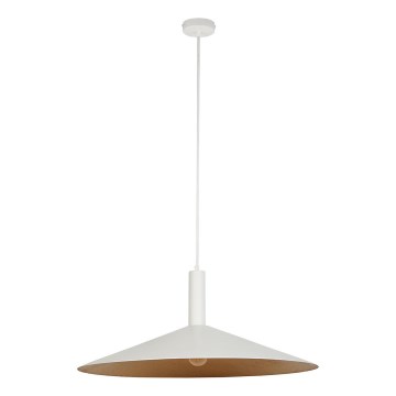 Luster na sajli CAPRI 1xE27/15W/230V pr. 70 cm bela/bakrena
