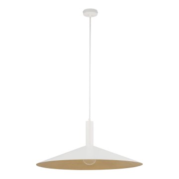 Luster na sajli CAPRI 1xE27/15W/230V pr. 70 cm bela/zlatna