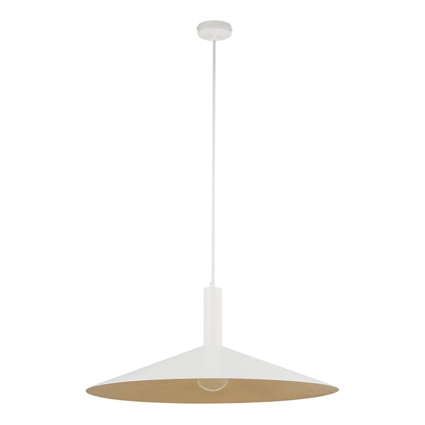 Luster na sajli CAPRI 1xE27/15W/230V pr. 70 cm bela/zlatna