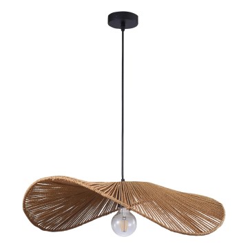 Luster na sajli CAPRI 1xE27/20W/230V pr. 60 cm bambus