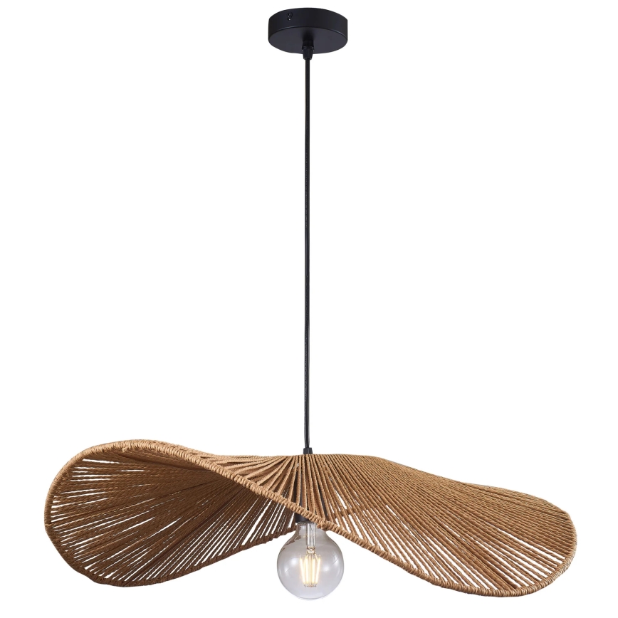Luster na sajli CAPRI 1xE27/20W/230V pr. 60 cm bambus