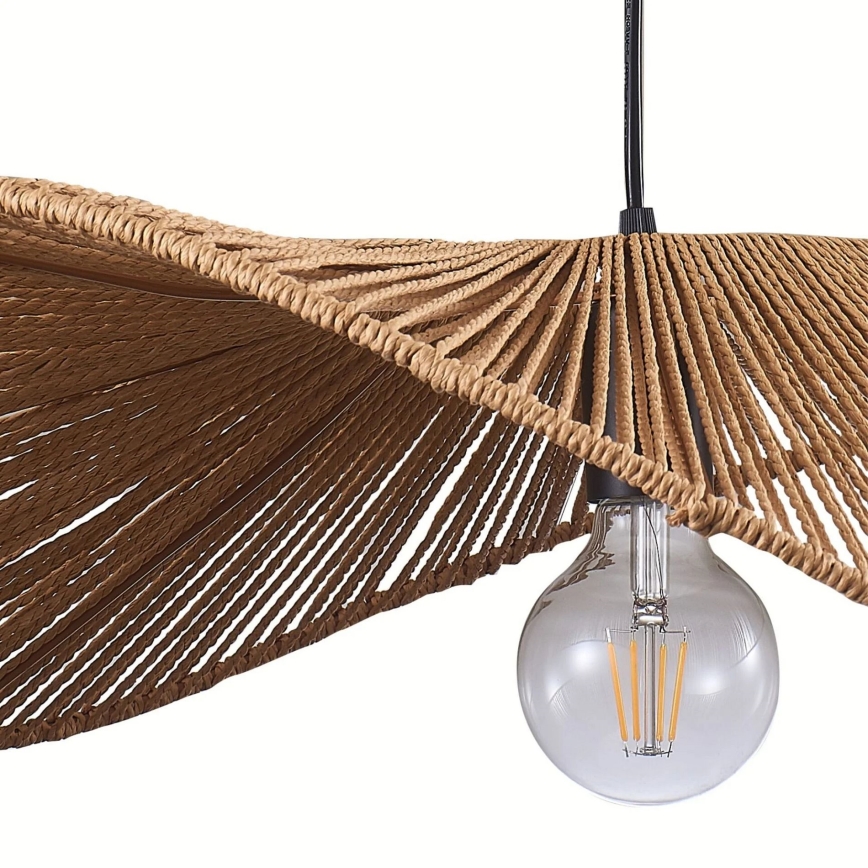 Luster na sajli CAPRI 1xE27/20W/230V pr. 60 cm bambus