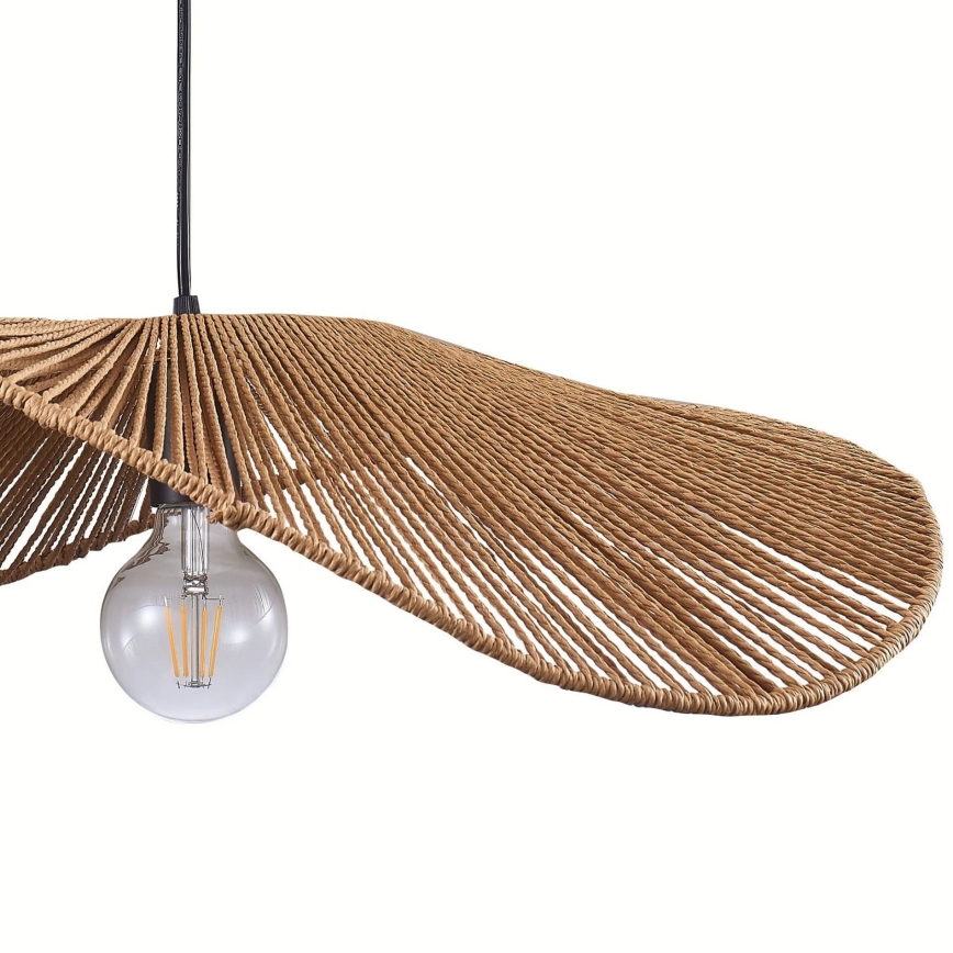Luster na sajli CAPRI 1xE27/20W/230V pr. 60 cm bambus