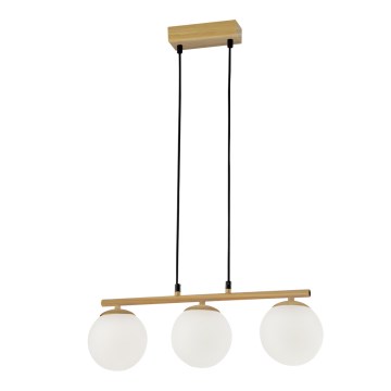 Luster na sajli CARRINE 3xE14/40W/230V braon