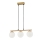 Luster na sajli CARRINE 3xE14/40W/230V braon