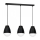 Luster na sajli CARYON 3xE14/60W/230V crno
