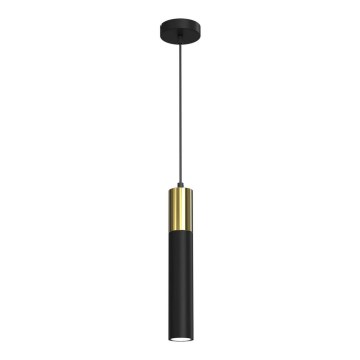Luster na sajli CASSA 1xGU10/8W/230V crno/zlatna
