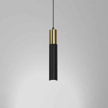 Luster na sajli CASSA 1xGU10/8W/230V crno/zlatna