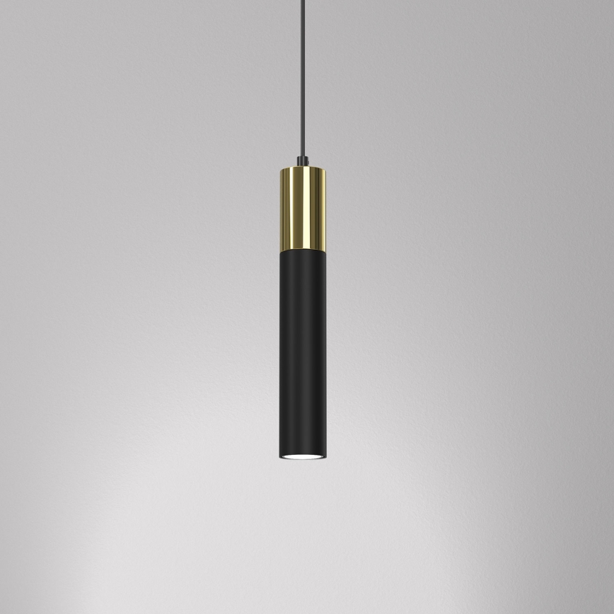 Luster na sajli CASSA 1xGU10/8W/230V crno/zlatna