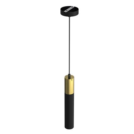 Luster na sajli CASSA 1xGU10/8W/230V crno/zlatna