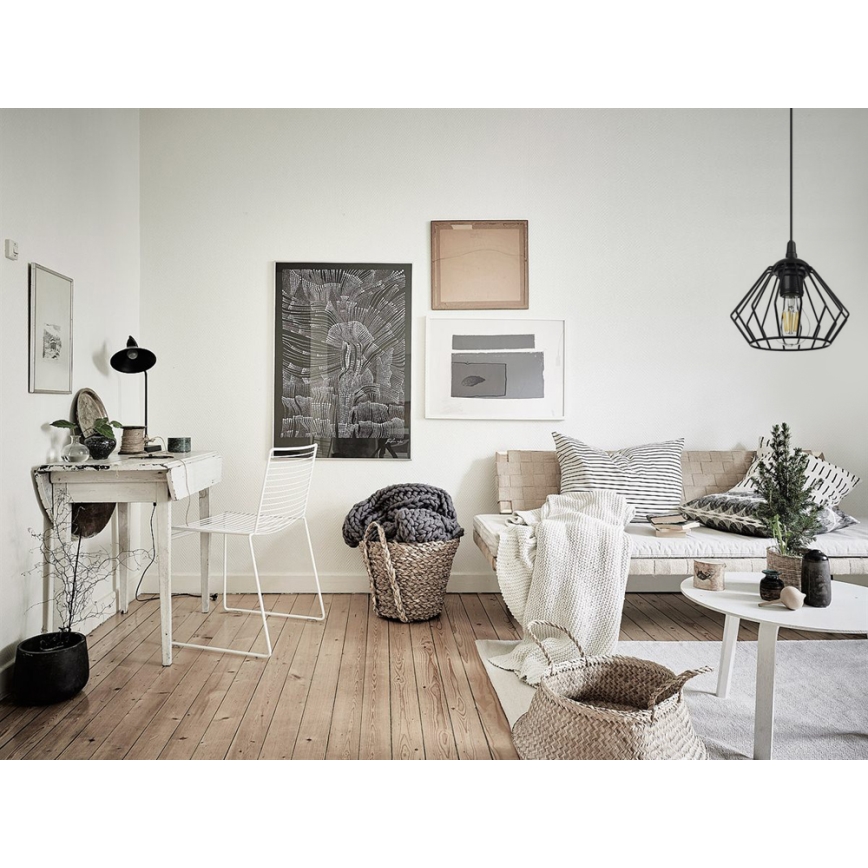 Luster na sajli CEED 1xE27/60W/230V crno