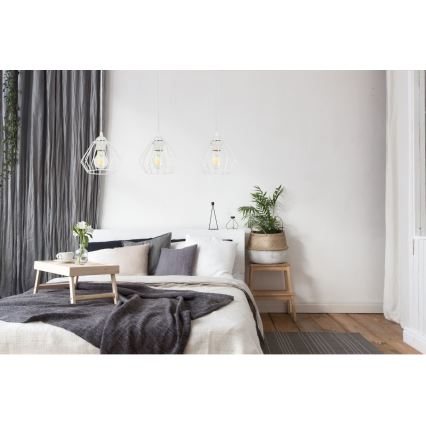 Luster na sajli CEED 3xE27/60W/230V bela