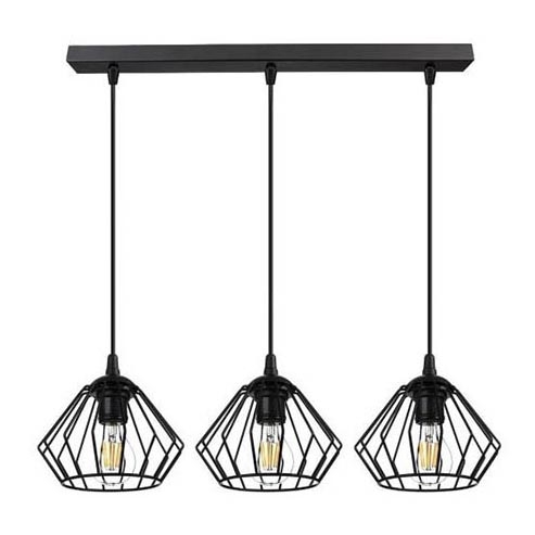 Luster na sajli CEED 3xE27/60W/230V crno
