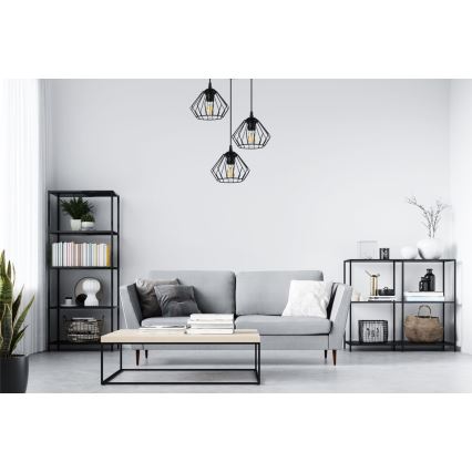 Luster na sajli CEED 3xE27/60W/230V crno