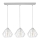 Luster na sajli CEED 3xE27/60W/230V sivo