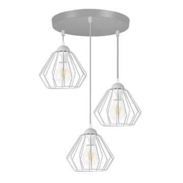 Luster na sajli CEED 3xE27/60W/230V sivo