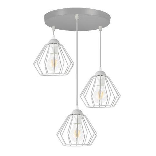 Luster na sajli CEED 3xE27/60W/230V sivo
