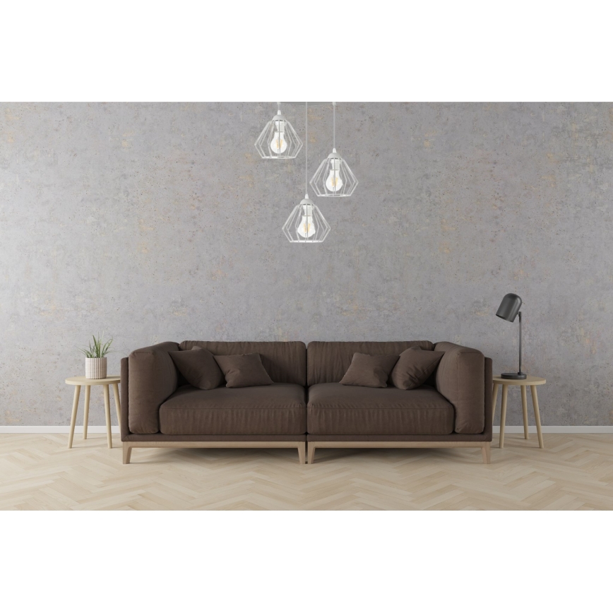 Luster na sajli CEED 3xE27/60W/230V sivo