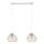 Luster na sajli CEED GOLD 2xE27/60W/230V bela/zlatna
