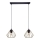 Luster na sajli CEED GOLD 2xE27/60W/230V crno/zlatna