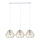 Luster na sajli CEED GOLD 3xE27/60W/230V bela/zlatna