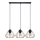Luster na sajli CEED GOLD 3xE27/60W/230V crno/zlatna