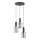 Luster na sajli CELIA 3xE27/60W/230V crno