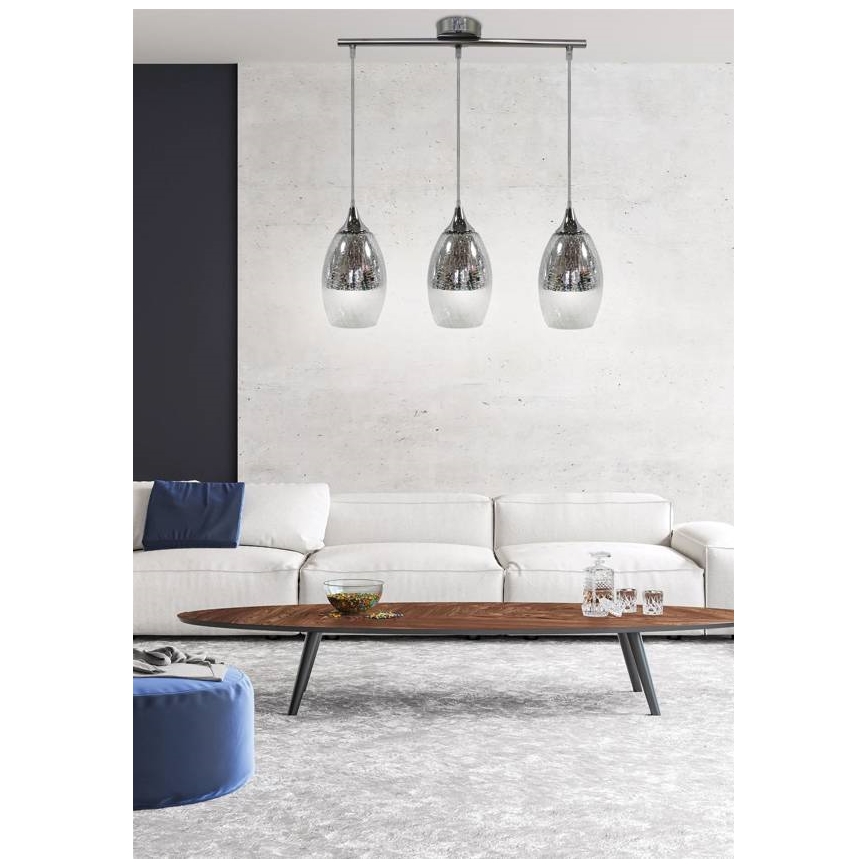 Luster na sajli CELIA 3xE27/60W/230V