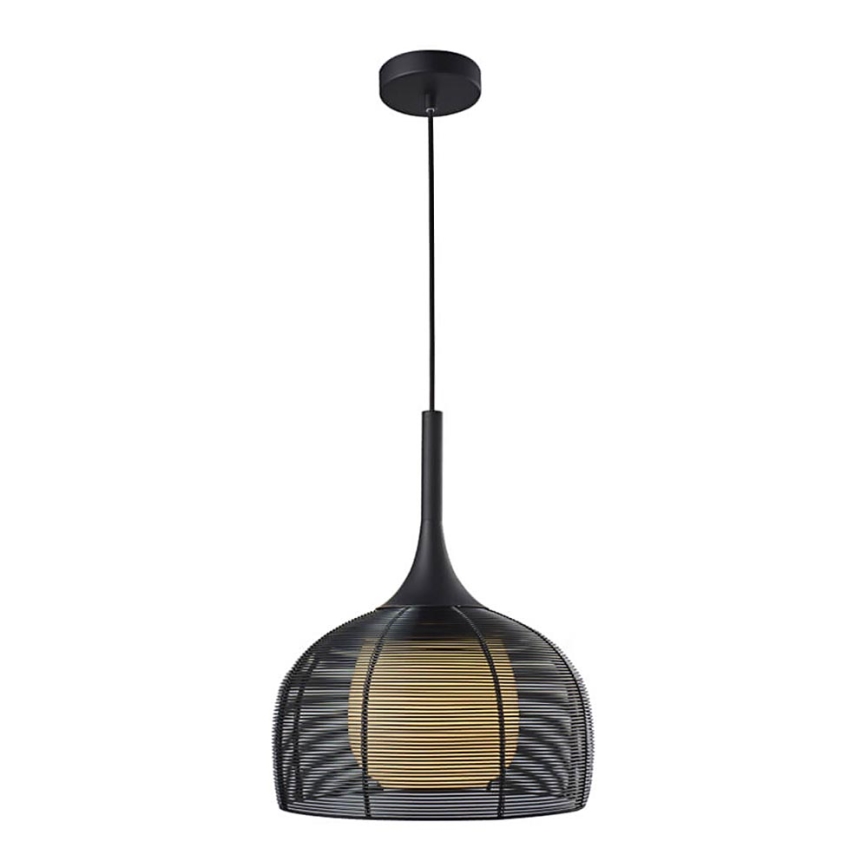 Luster na sajli CENTER 1xE27/9W/230V crno