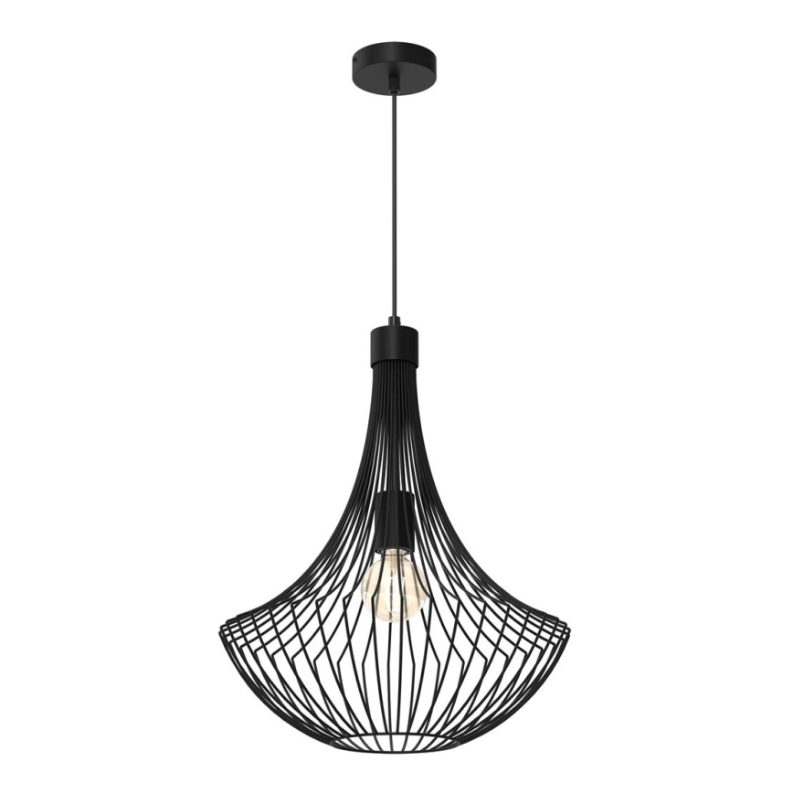 Luster na sajli CESTA 1xE27/60W/230V crno