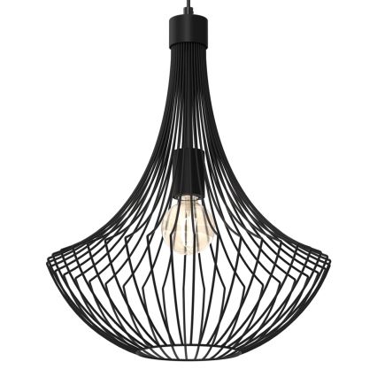 Luster na sajli CESTA 1xE27/60W/230V crno
