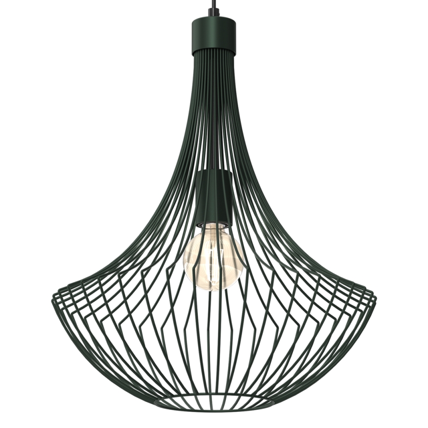 Luster na sajli CESTA 1xE27/60W/230V zelena
