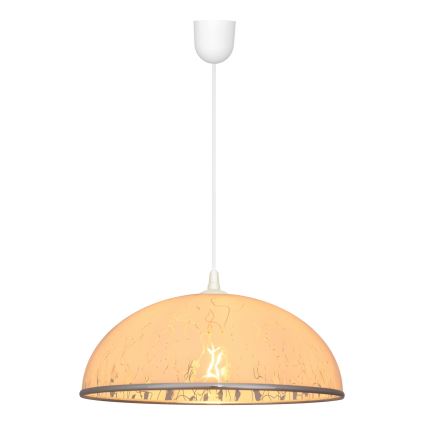Luster na sajli CIRCLE 1xE27/15W/230V bela