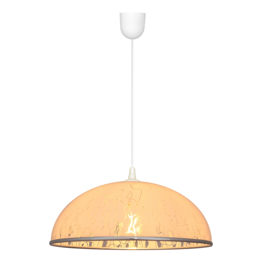 Luster na sajli CIRCLE 1xE27/15W/230V bela