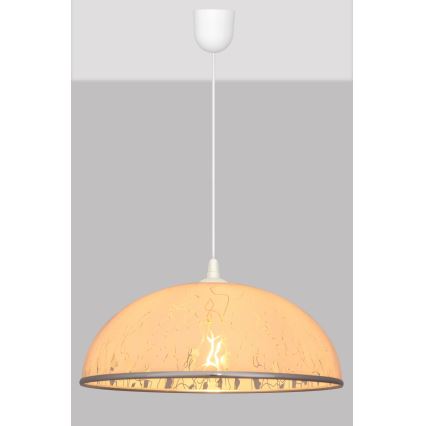 Luster na sajli CIRCLE 1xE27/15W/230V bela