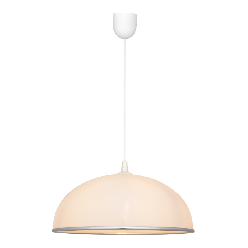 Luster na sajli CIRCLE 1xE27/15W/230V bela
