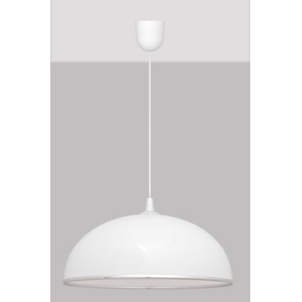 Luster na sajli CIRCLE 1xE27/15W/230V bela