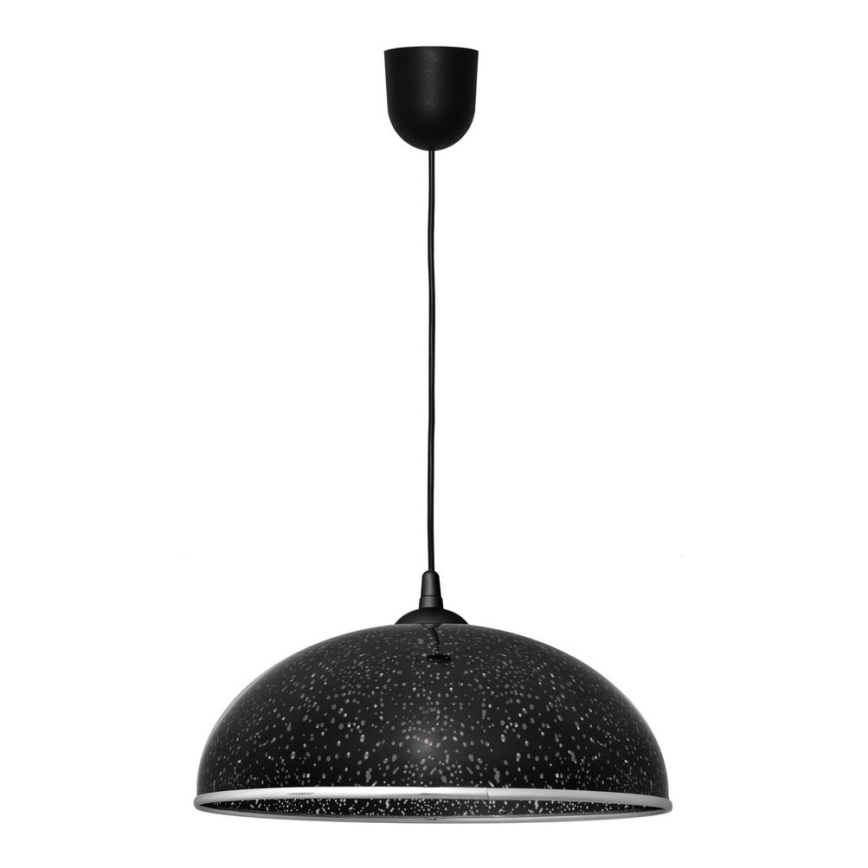 Luster na sajli CIRCLE 1xE27/15W/230V crno