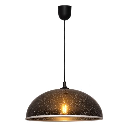 Luster na sajli CIRCLE 1xE27/15W/230V crno