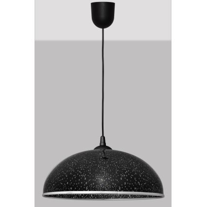 Luster na sajli CIRCLE 1xE27/15W/230V crno