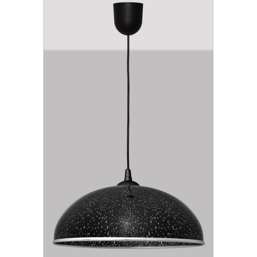 Luster na sajli CIRCLE 1xE27/15W/230V crno