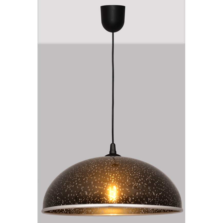 Luster na sajli CIRCLE 1xE27/15W/230V crno