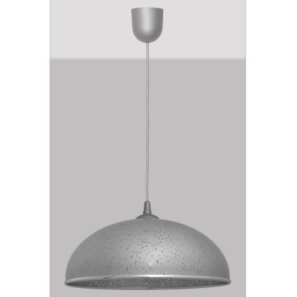 Luster na sajli CIRCLE 1xE27/15W/230V sivo